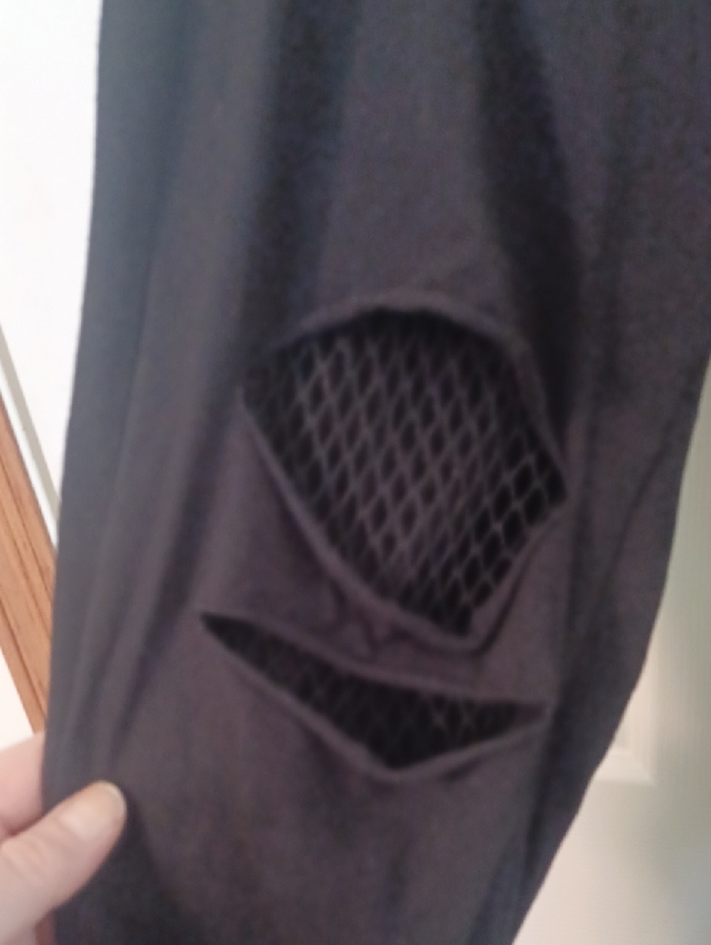 Torrid Fishnet Slashed Leggings Sz 0